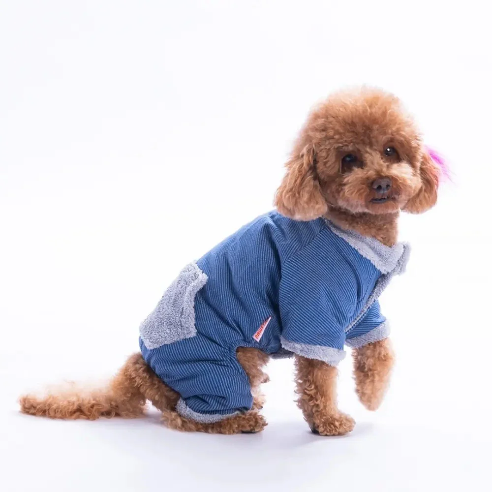 Pawstar Kedi ve KÜÇÜK Köpek Mavi Alabama Tulum 2XL Sırt43cm Göğüs Pawstar Kedi ve KÜÇÜK Köpek Mavi Alabama Tulum 2XL Sırt43cm Göğüs