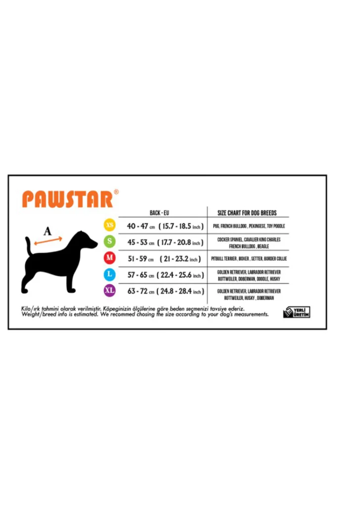 Pawstar Kedi ve KÜÇÜK Köpek MAVİ COLOMBİA RAİNCOAT XS Sırt21cm Gö
