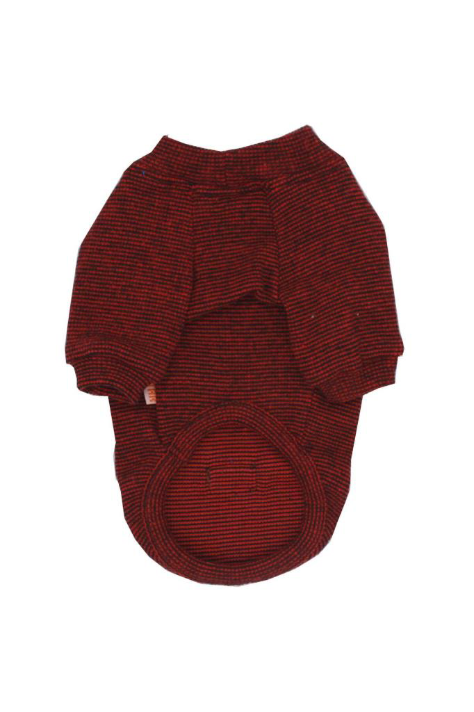 Pawstar Kedi ve KÜÇÜK Köpek Kırmızı Triko Sweat XL Sırt38cm Göğüs