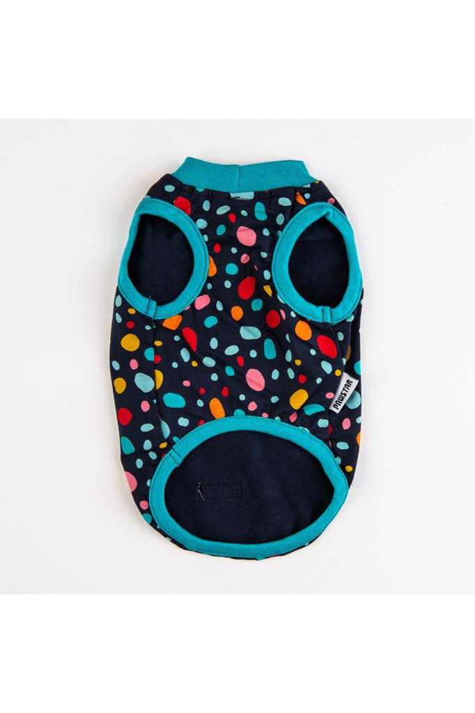 Pawstar Kedi ve KÜÇÜK Köpek T-Shirt Spots L Sırt33cm Göğüs46cm Bo