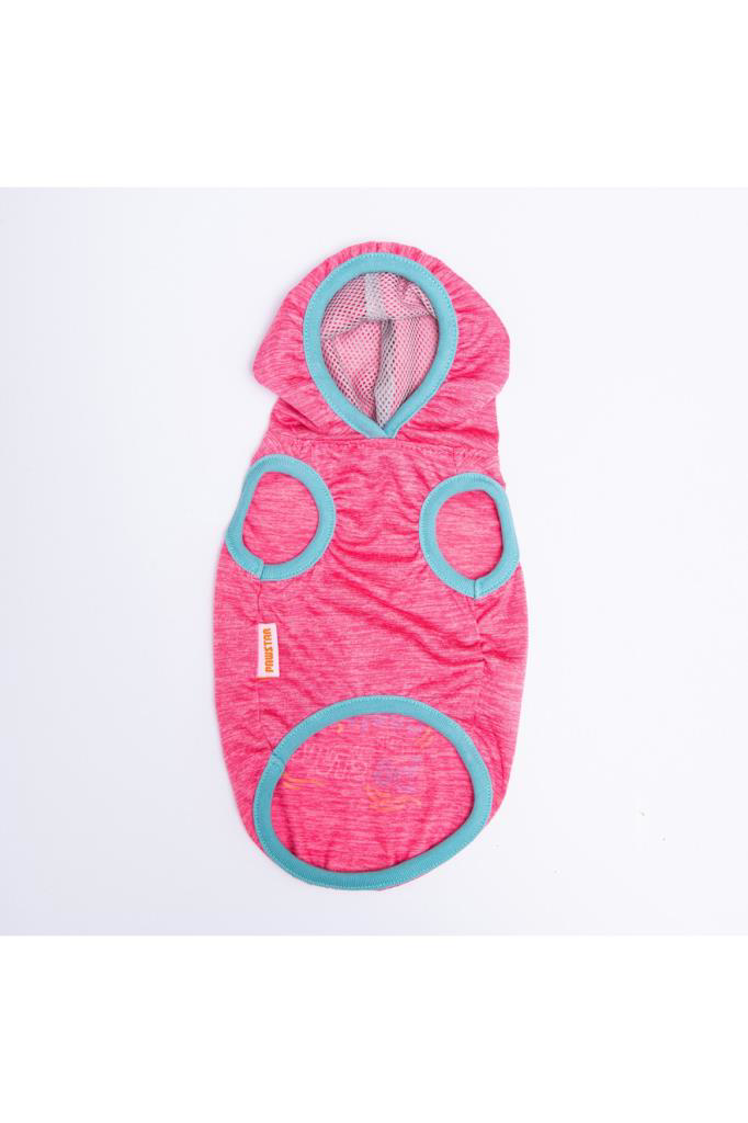 Pawstar Kedi ve KÜÇÜK Köpek T-Shirt Pink Style Hooded Kapşonlu XL