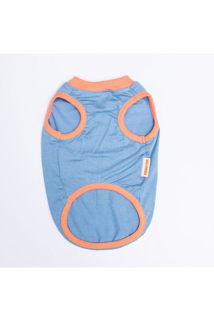 Pawstar  Kedi Ve Küçük Köpek T-Shirt Blue Aloha Xl Sirt38cm Göğüs5