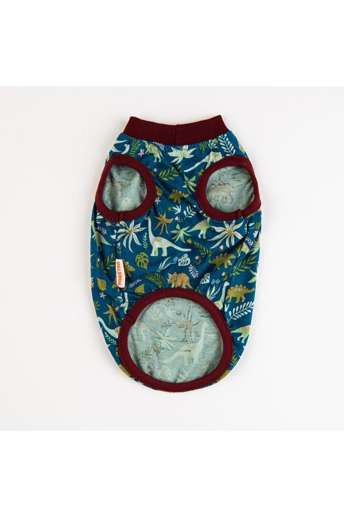 Pawstar Kedi ve KÜÇÜK Köpek T-Shirt Dino XL Sırt38cm Göğüs55cm Bo