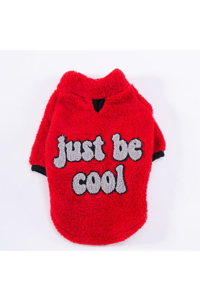 Pawstar Kedi ve KÜÇÜK Köpek Red Just Sweat M Sırt28cm Göğüs41cm B