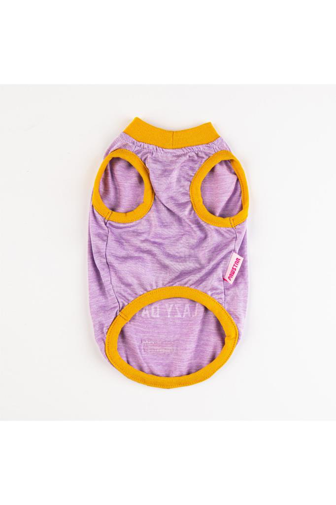 Pawstar Kedi ve KÜÇÜK Köpek T-Shirt Plum Lazy 2XL Sırt43cm Göğüs5