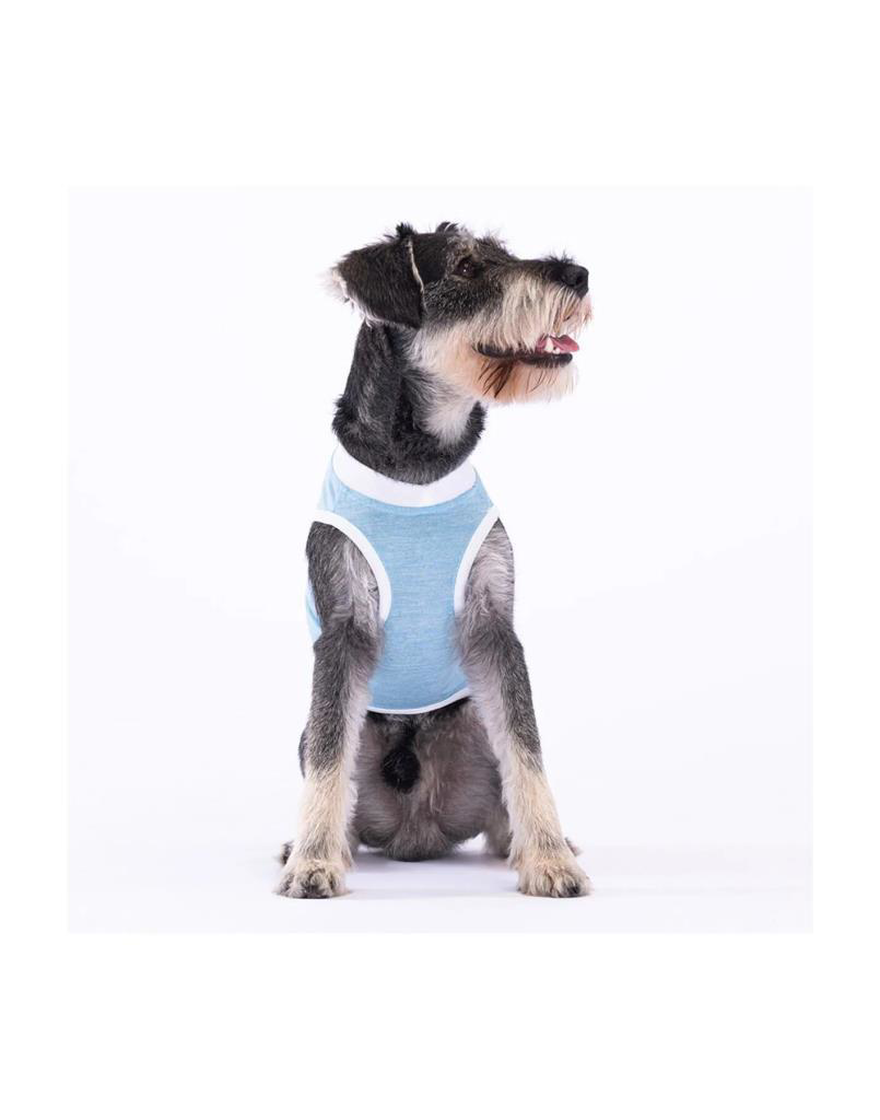 Pawstar Kedi ve KÜÇÜK Köpek T-Shirt Ice Blue Lazy M Sırt28cm Göğü