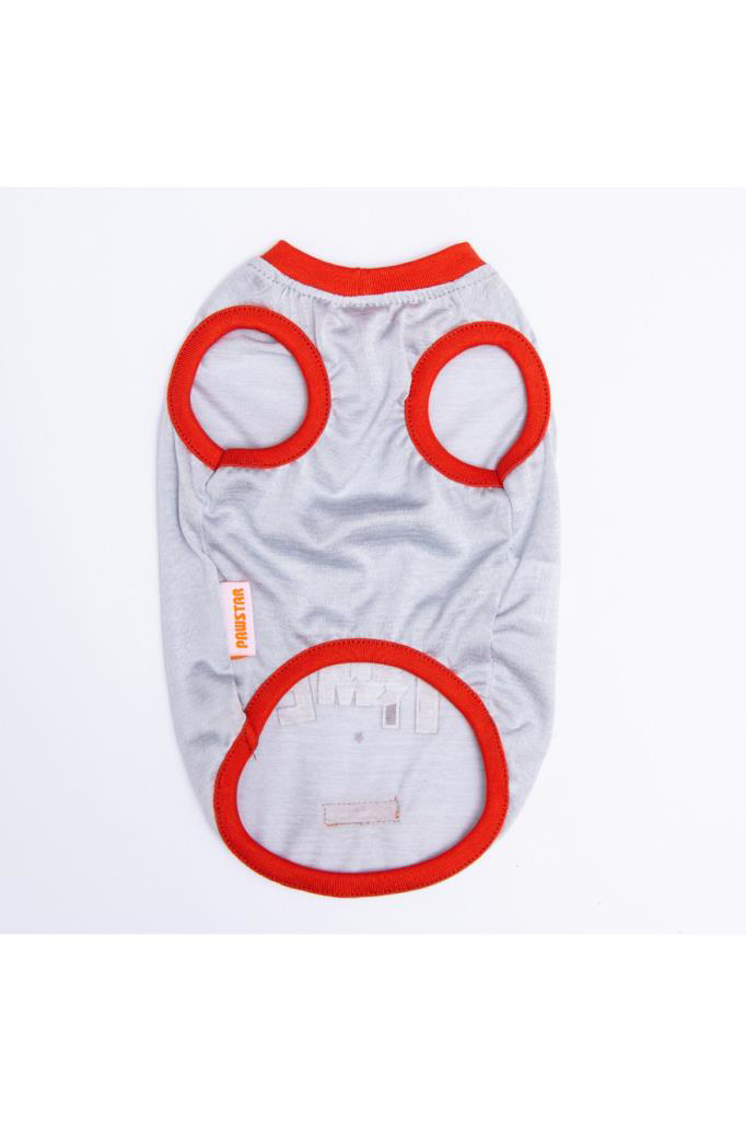 Pawstar Kedi ve KÜÇÜK Köpek T-Shirt Grey Sporty M Sırt28cm Göğüs4