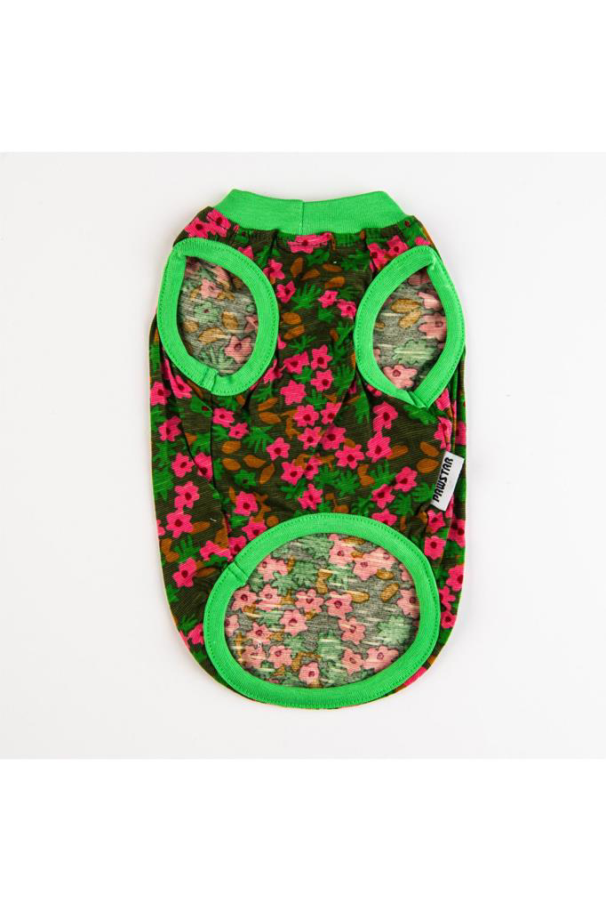 Pawstar Kedi ve KÜÇÜK Köpek T-Shirt Flower XL Sırt38cm Göğüs55cm 