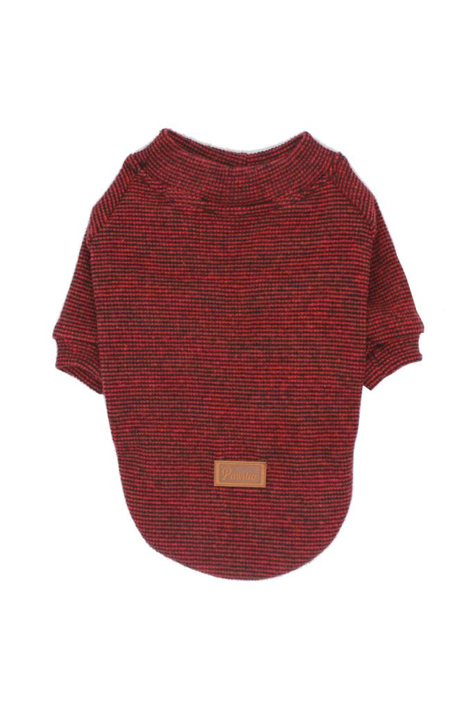 Pawstar  Kedi Ve Küçük Köpek Kirmizi Triko Sweat S Sirt24cm Göğüs3
