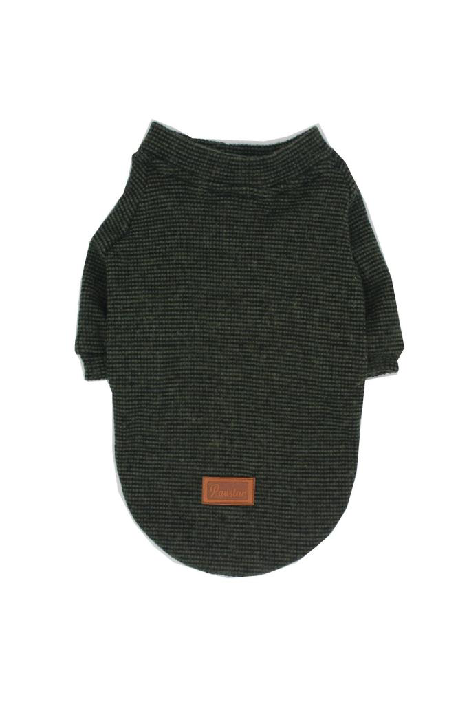 Pawstar Kedi ve KÜÇÜK Köpek Haki Triko Sweat 2XL Sırt43cm Göğüs58