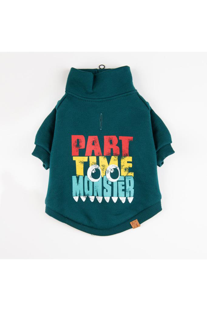 Pawstar  Köpek Green Monster Jacket Large Sirt33cm Göğüs46cm Boyun
