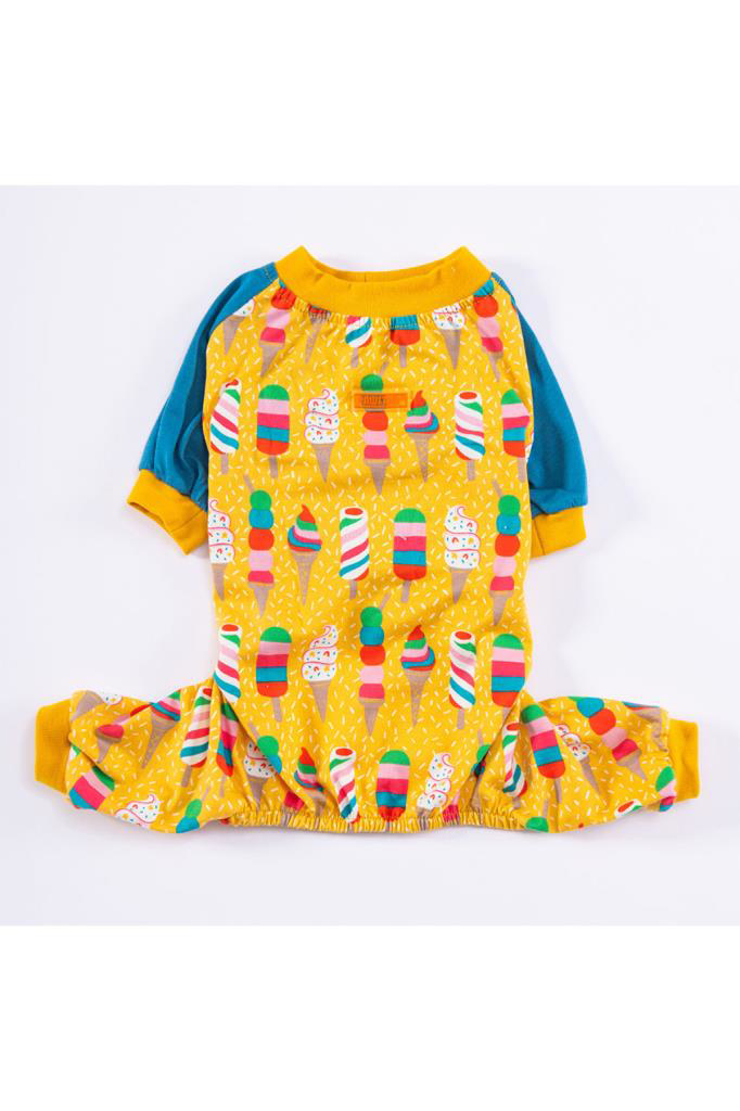 Pawstar Köpek Ice Creams Pyjamas XLarge Sırt38cm Göğüs55cm Boyun3