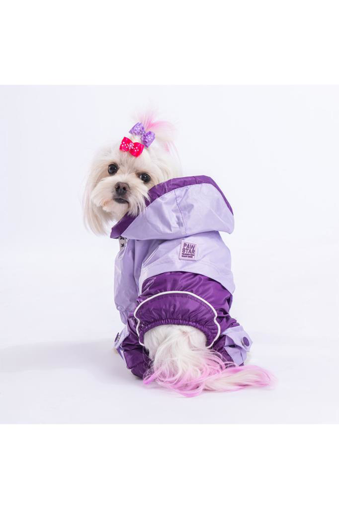 Pawstar Köpek Lilac-Purple Bicolor Rompers Medium Sırt28cm Göğüs4