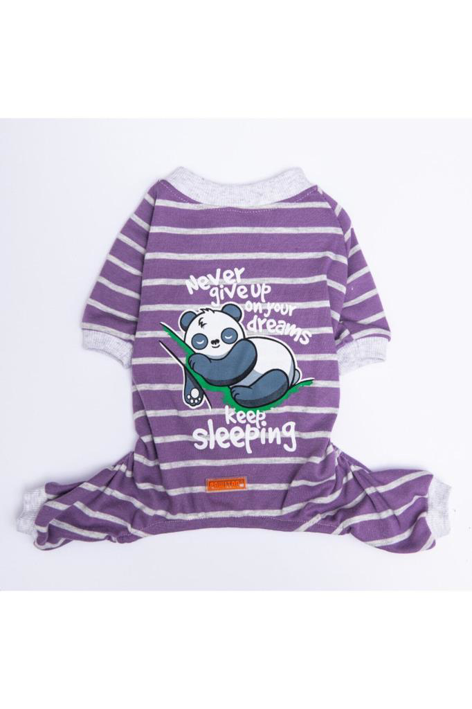 Pawstar Köpek Mor Sleeper Pijama Tulum 2XLarge Sırt43cm Göğüs58cm