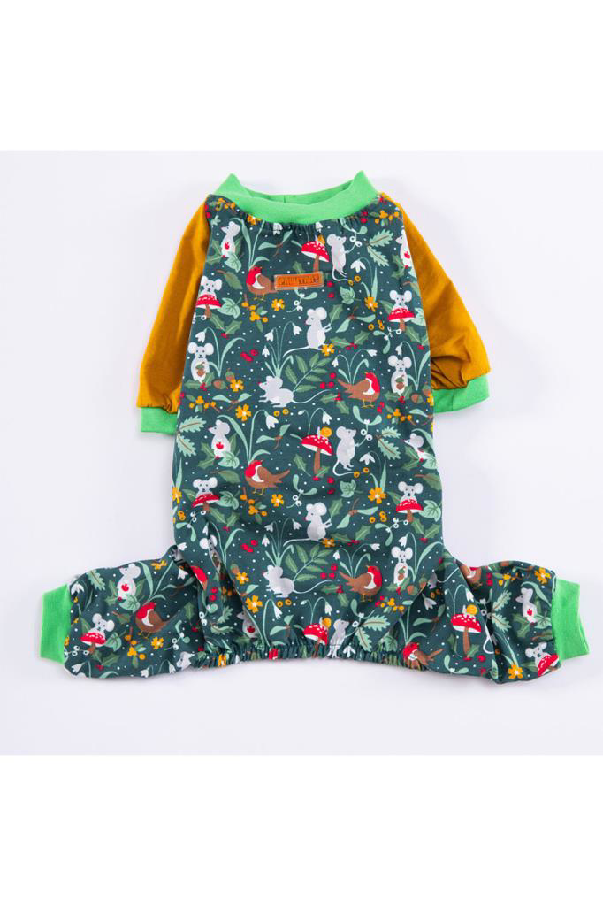 Pawstar Köpek Mice Pyjamas Large Sırt33cm Göğüs46cm Boyun30cm