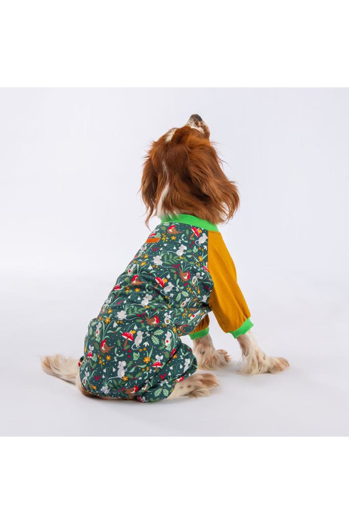 Pawstar Köpek Mice Pyjamas Large Sırt33cm Göğüs46cm Boyun30cm