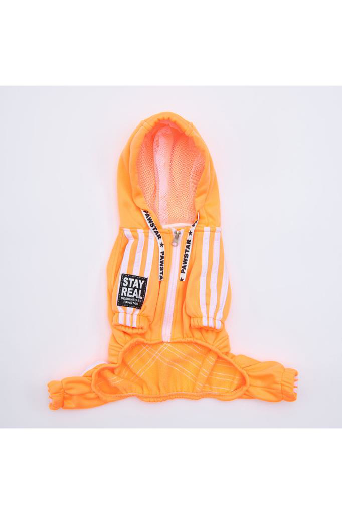 Pawstar Köpek Orange Tuta Rompers Large Sırt33cm Göğüs46cm Boyun3