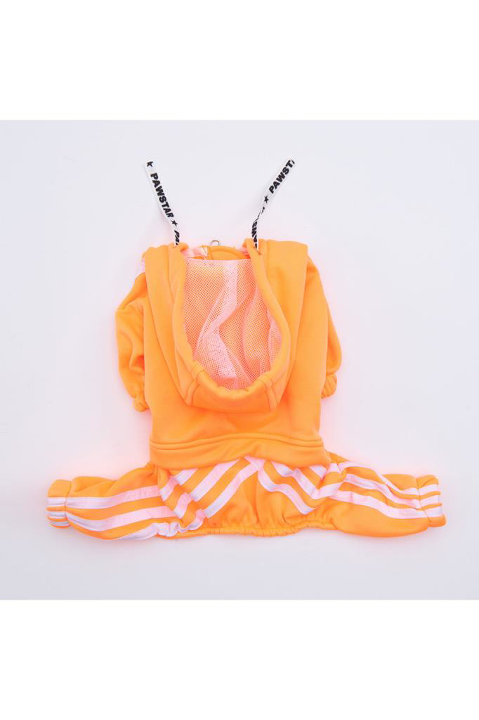 Pawstar Köpek Orange Tuta Rompers Medium Sırt28cm Göğüs41cm Boyun