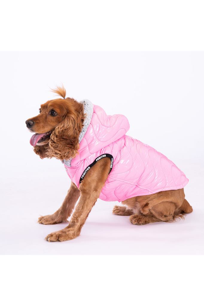 Pawstar Köpek Pink Light Wave Vest Large Sırt33cm Göğüs46cm Boyun