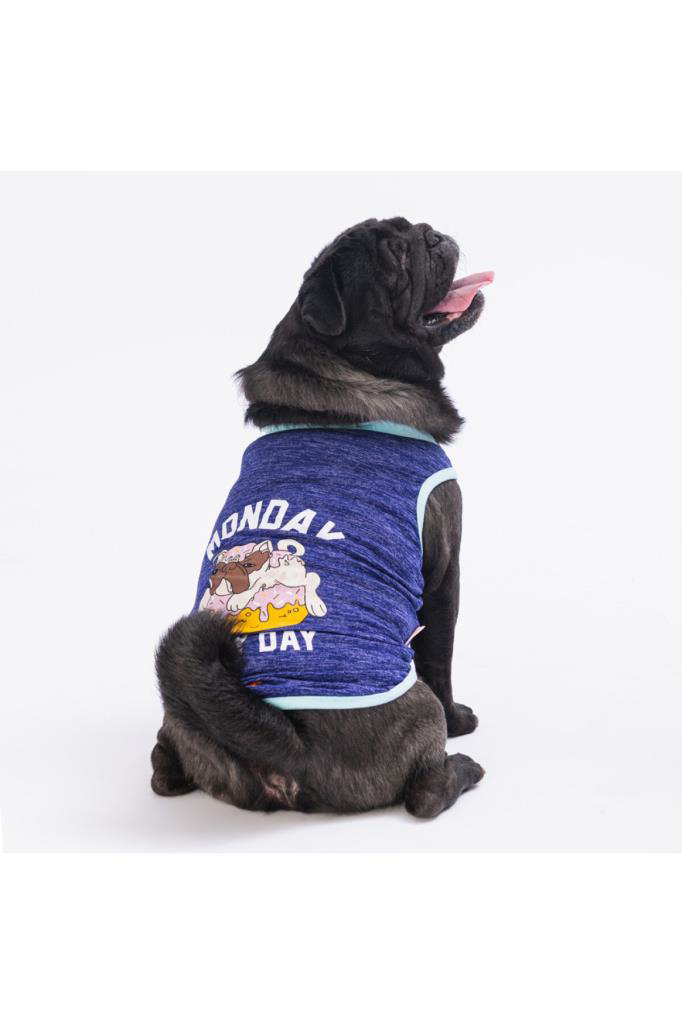Pawstar  Köpek T-Shirt Purple Lazy Medium Sirt28cm Göğüs41cm Boyun