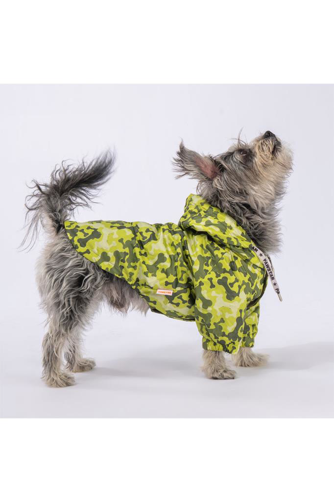 Pawstar KÜÇÜK Köpek Greenossa Raincoat 2XL Sırt43cm Göğüs58cm Boy