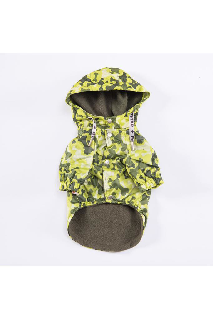 Pawstar KÜÇÜK Köpek Greenossa Raincoat 2XL Sırt43cm Göğüs58cm Boy