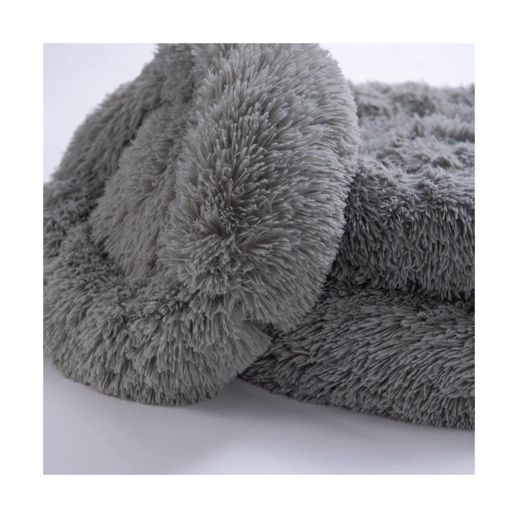 Pawstar Lüx Donut Kedi Köpek Yatağı Yıkanabilir GRİ 45 cm