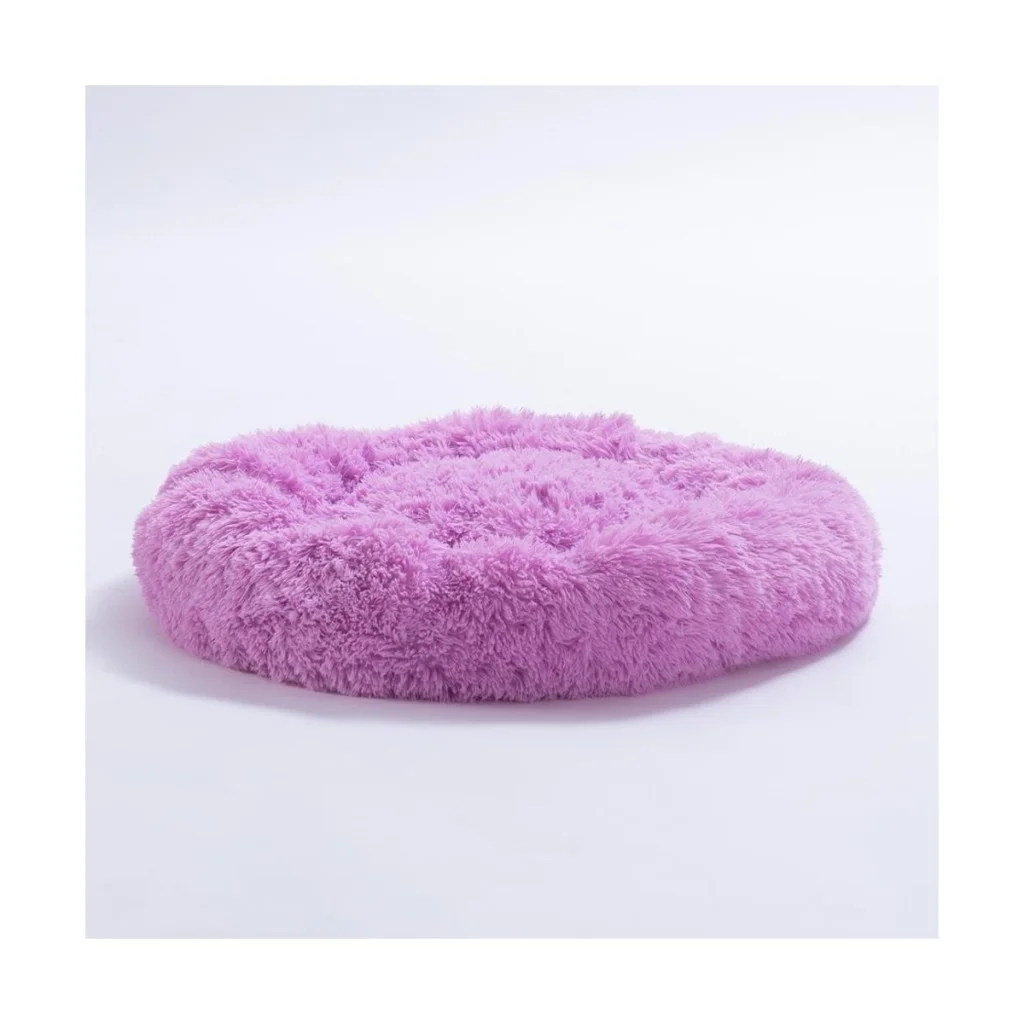 Pawstar Lüx Donut Kedi Köpek Yatağı Yıkanabilir Lila 65 cm