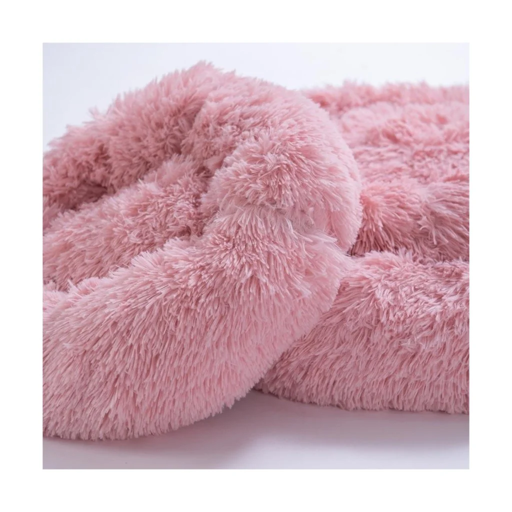 Pawstar Lüx Donut Kedi Köpek Yatağı Yıkanabilir Pembe 45 cm
