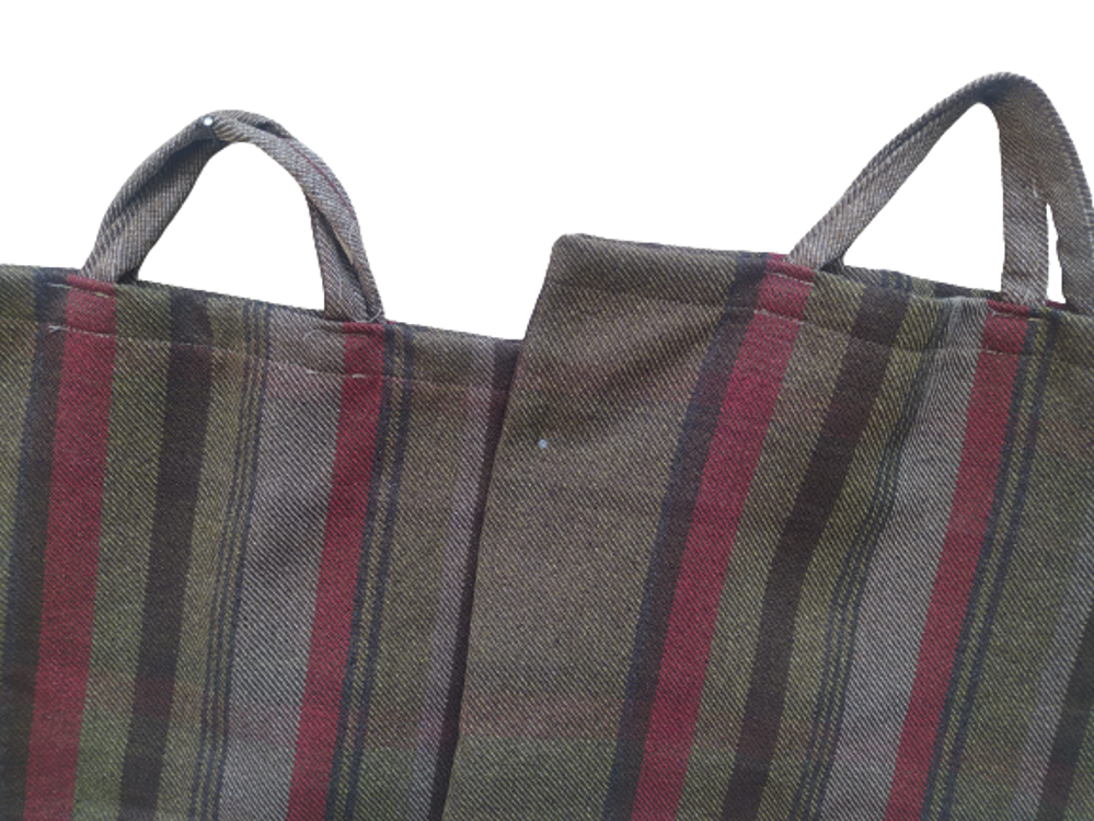 PAZAR ÇANTA 2Ad 18551 Döşeme Kareli Kumaş Koyu Renk Desen 40kg Ta