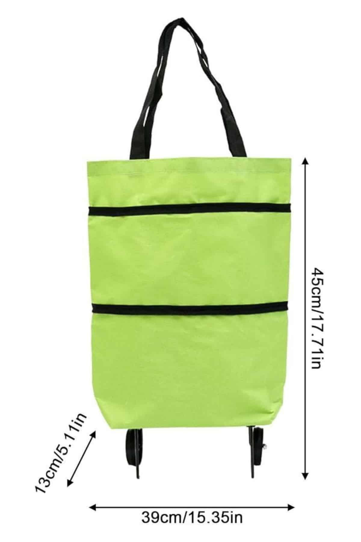 Pazar Çantası Tekerlekli Katlanır Pazar Arabası Çanta Market Alış