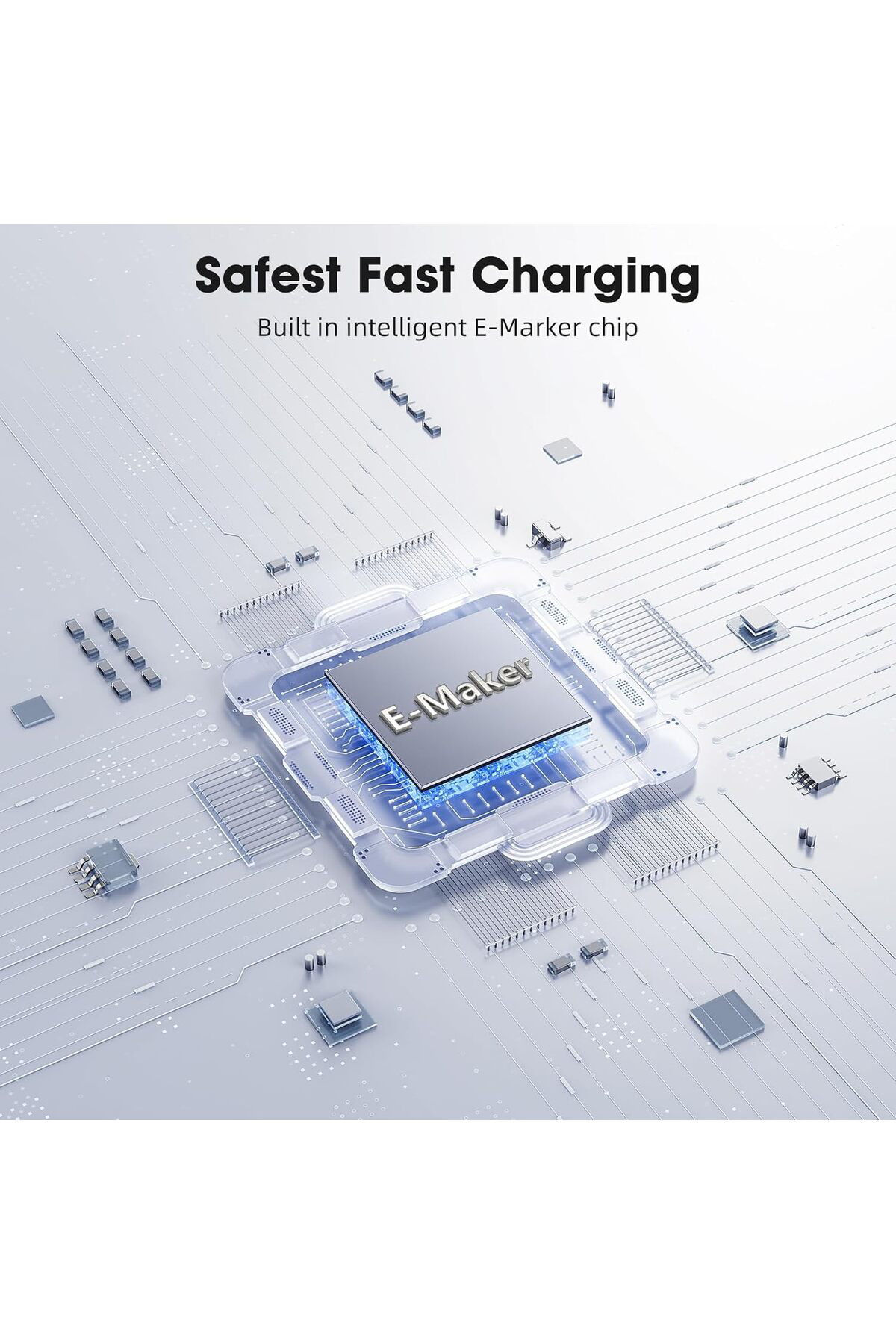 PazarDunyasi LivX All-in-1 10 CM USB-C 4 Kablo – PD3.1 240W Hızlı