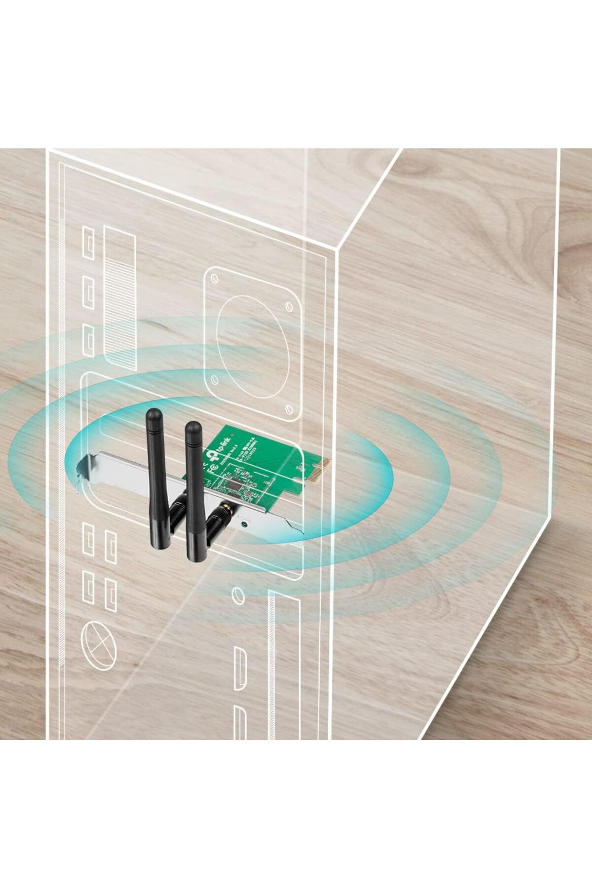 PazarDunyasi TP-Link TL-WN881ND 300 MBps Kablosuz N PCI Express A
