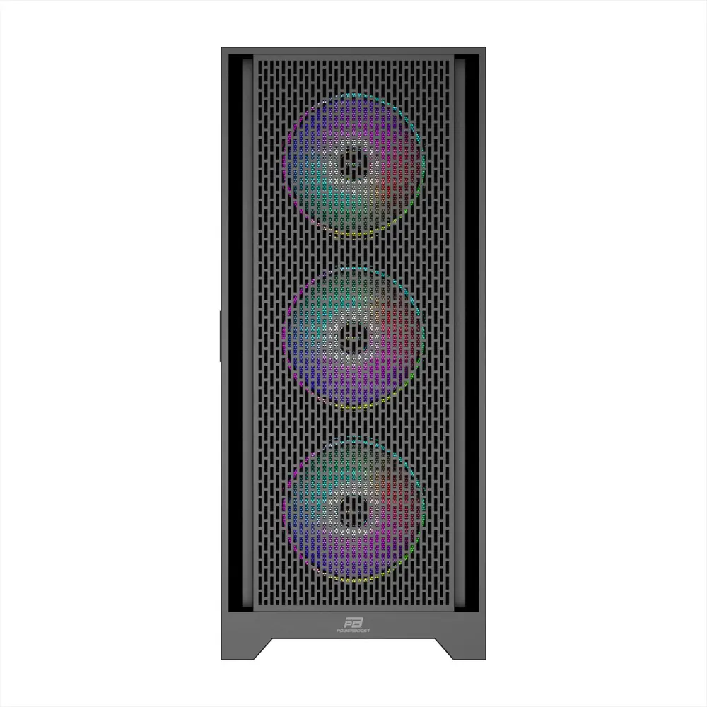 PB-P1600B USB 3.0 Mesh ARGB Fanlı Gaming Siyah Kasa
