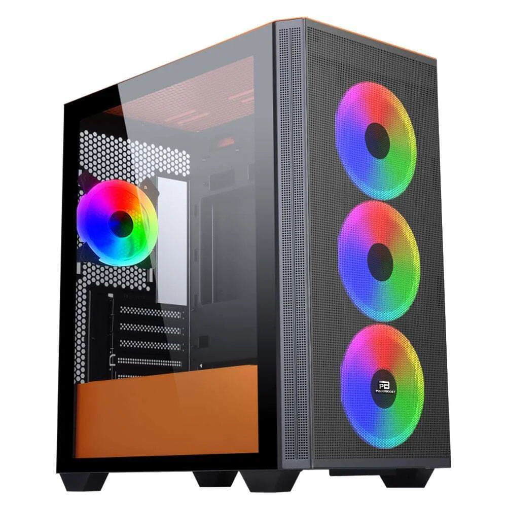 PB-P2252BO USB 3.0, ATX Mesh, Ring ARGB Fan, Turuncu Kasa Fiyatı, Yorumları ve Özellikleri
