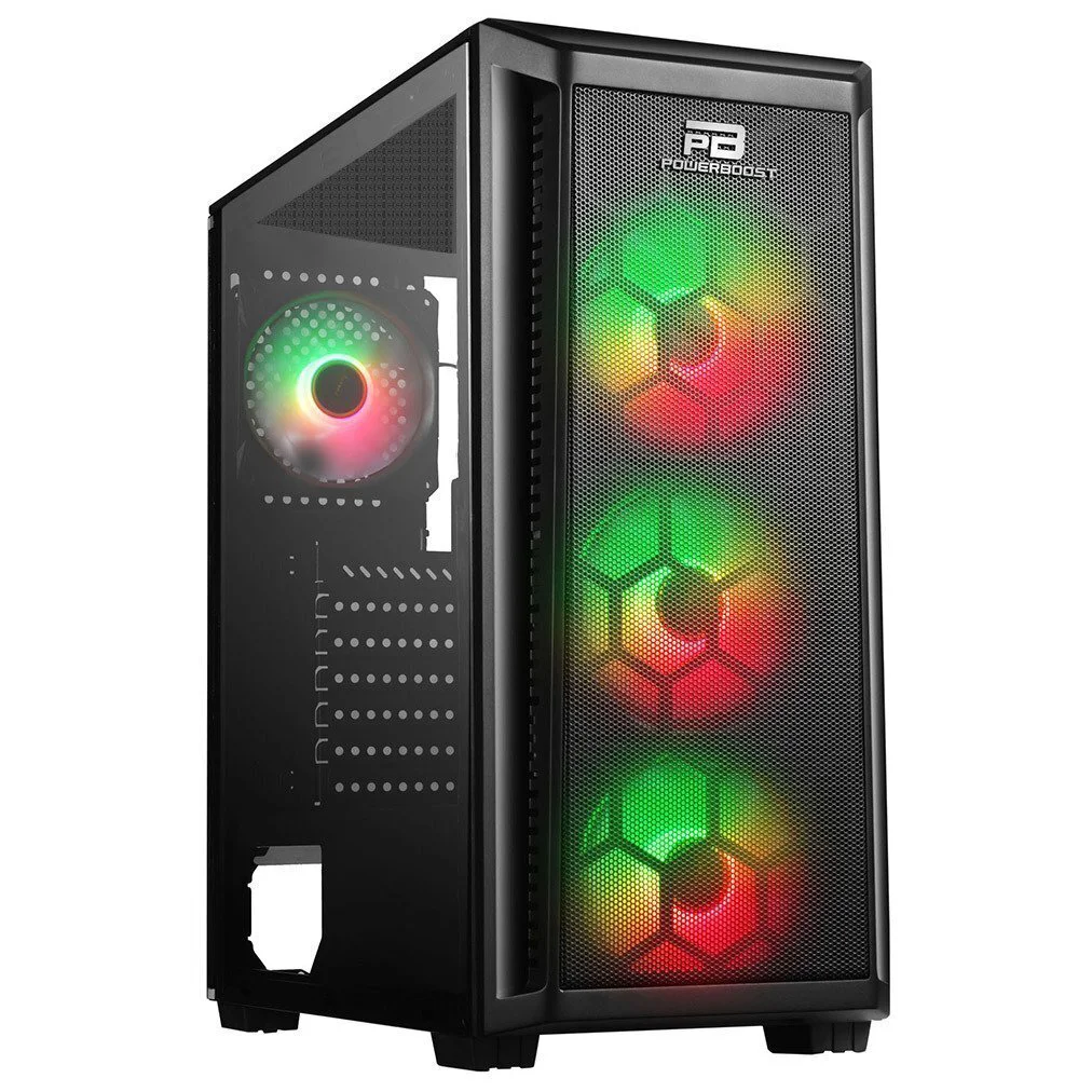 PB-T001BB 750w 80+ Bronze Full Siyah Mesh Panel RGB fan kasa Fiyatı, Yorumları ve Özellikleri