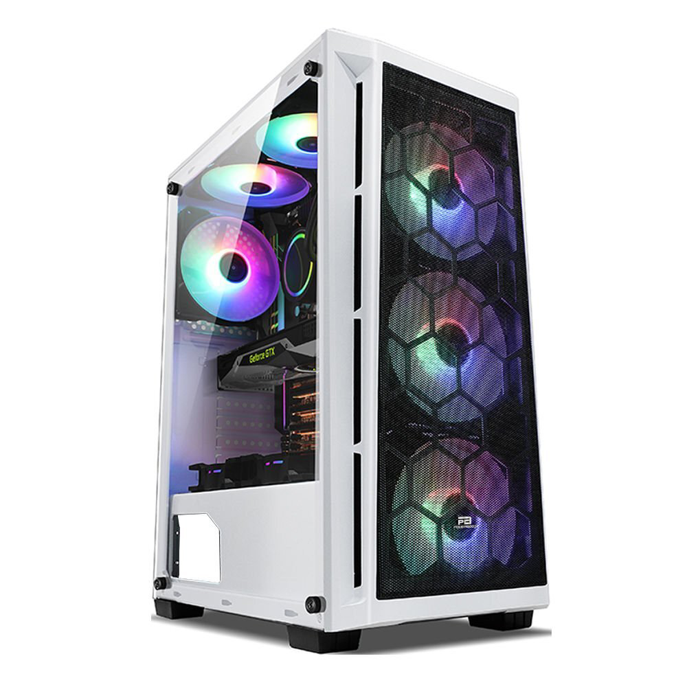 Tunçmatik Pb-T001bw Full Beyaz Mesh Panel Rgb Fan Kasa  (Psu Yok)