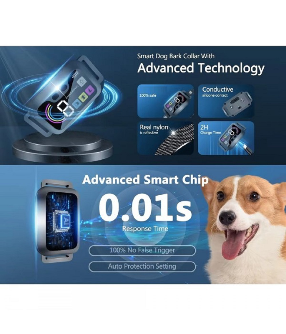 PB70 köpek havlama tasması Son Sistem seviye ayarlı
