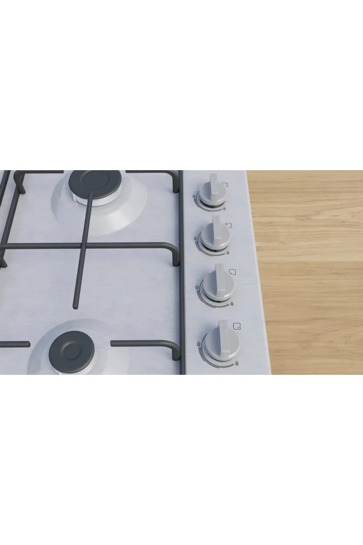 PBP0C5K80O Ocak Set Üstü Gazlı Paslanmaz Çelik