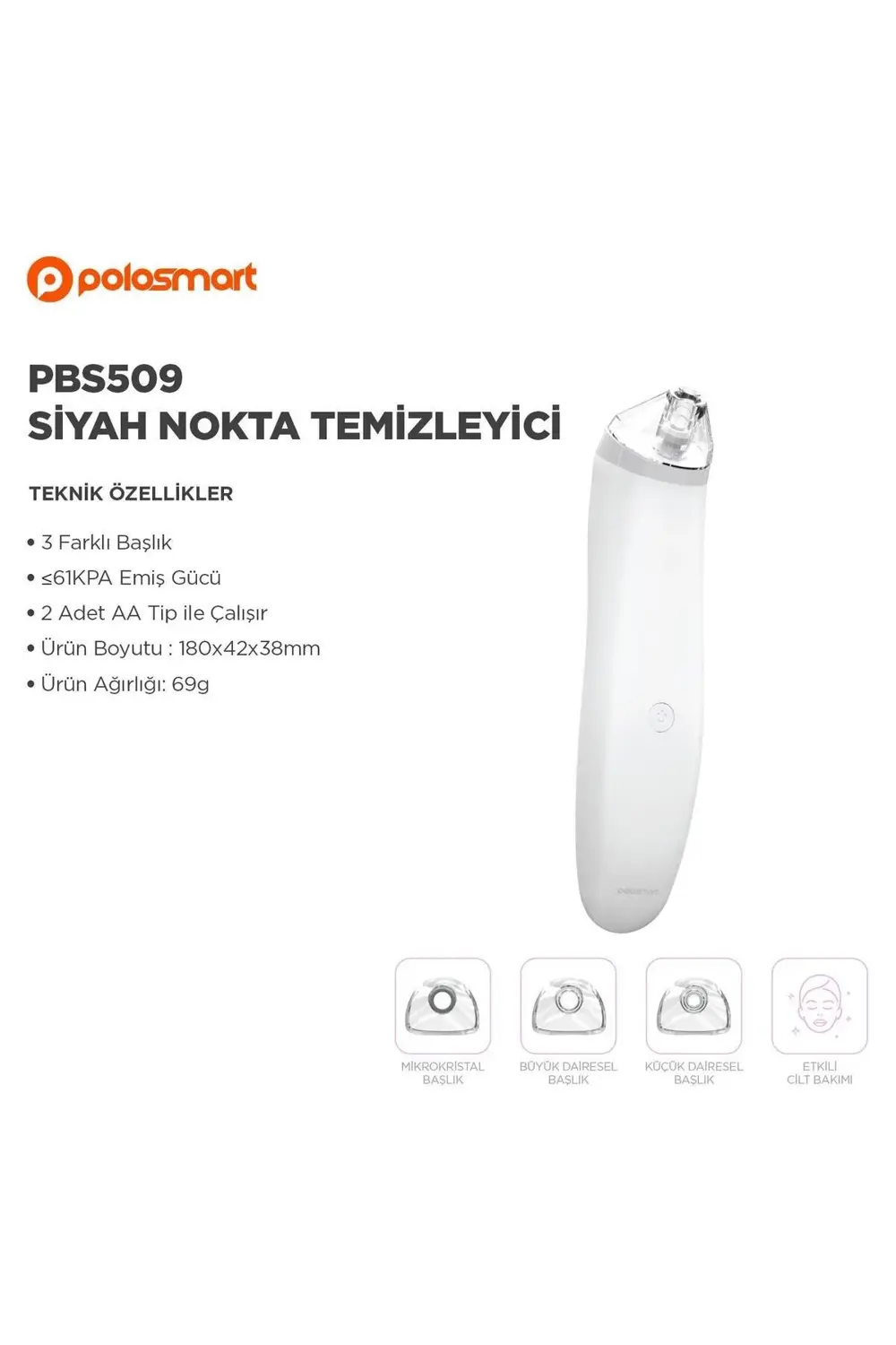 PBS509 Siyah Nokta Temizleyici Beyaz