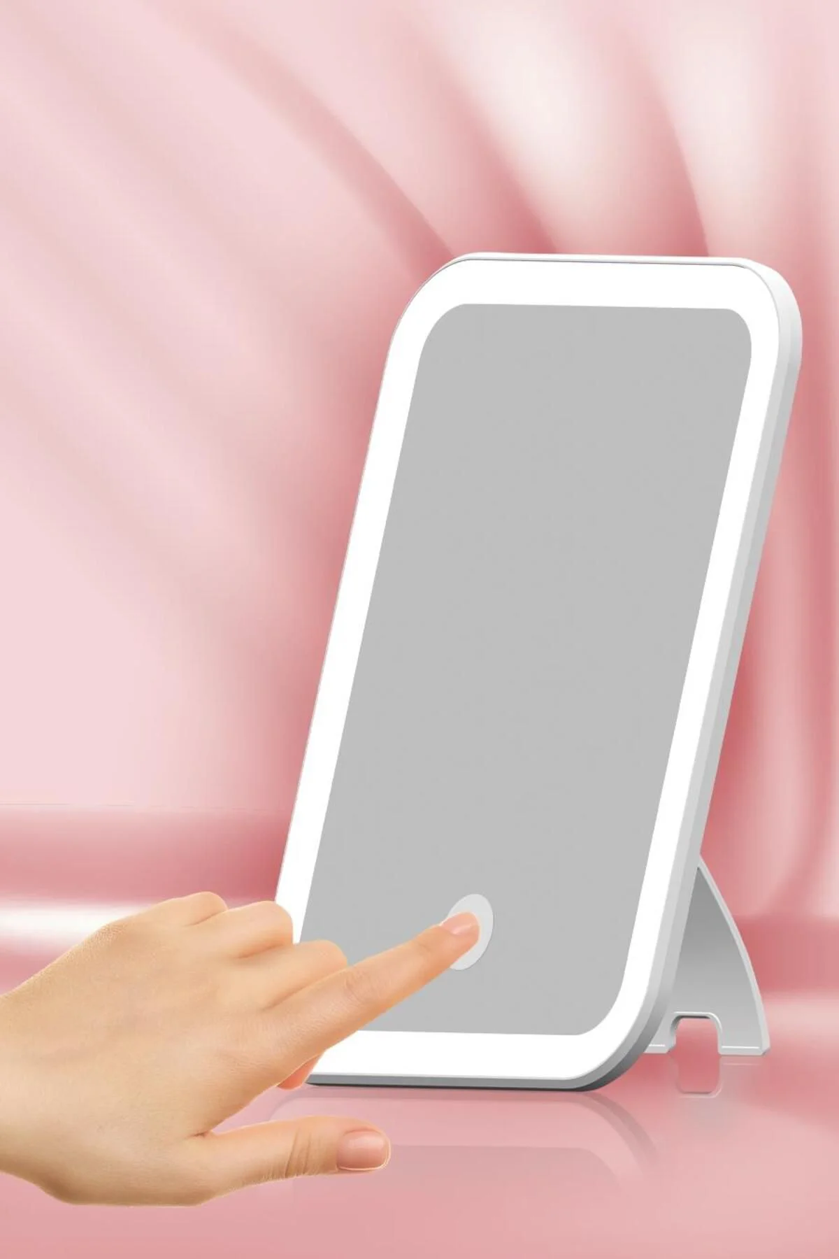 PBS510 Şarjlı Ledli Makyaj Aynası Beyaz