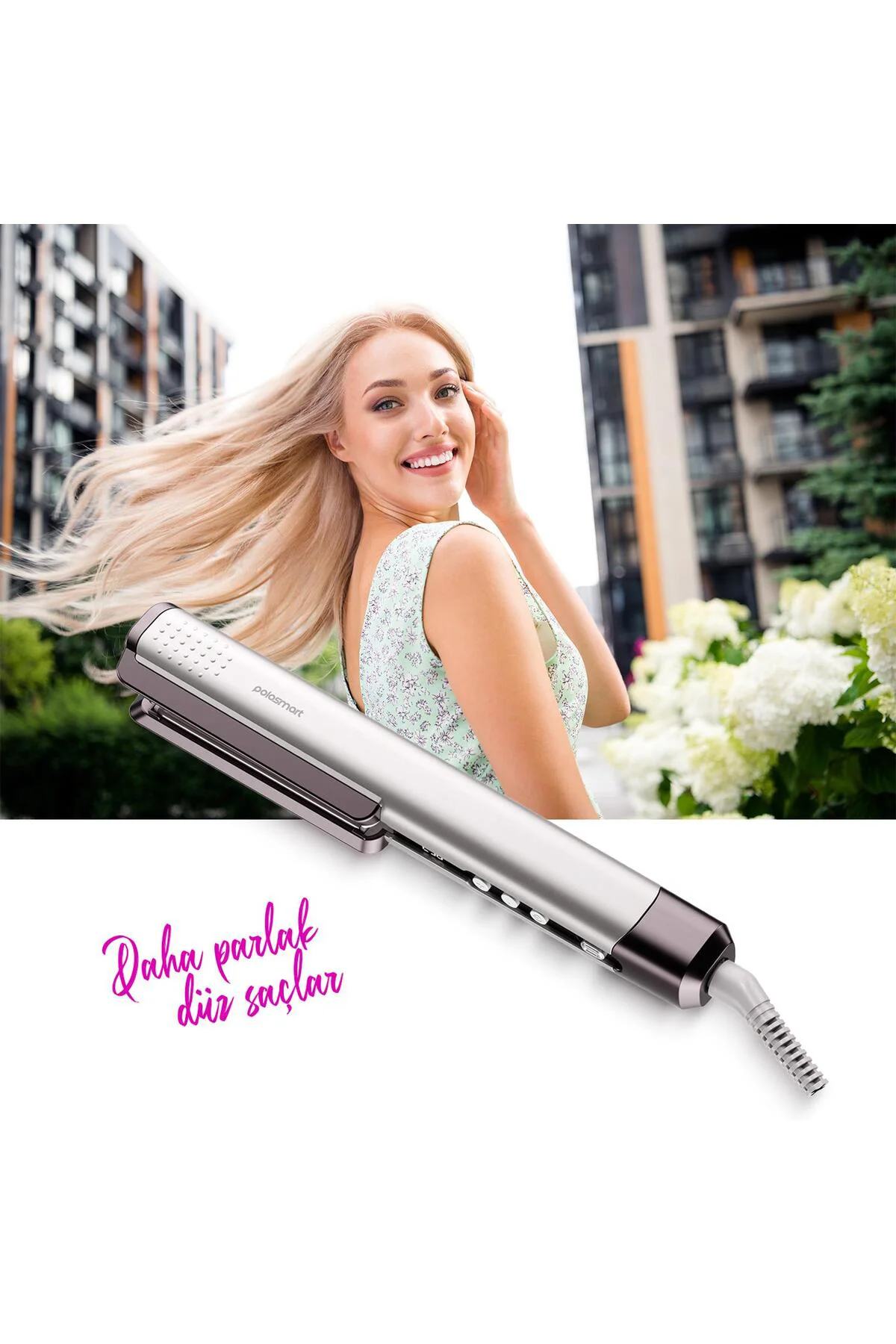 PBS812 Kablolu 13 Kademeli Seramik Kaplamalı 63W Saç Düzleştirici