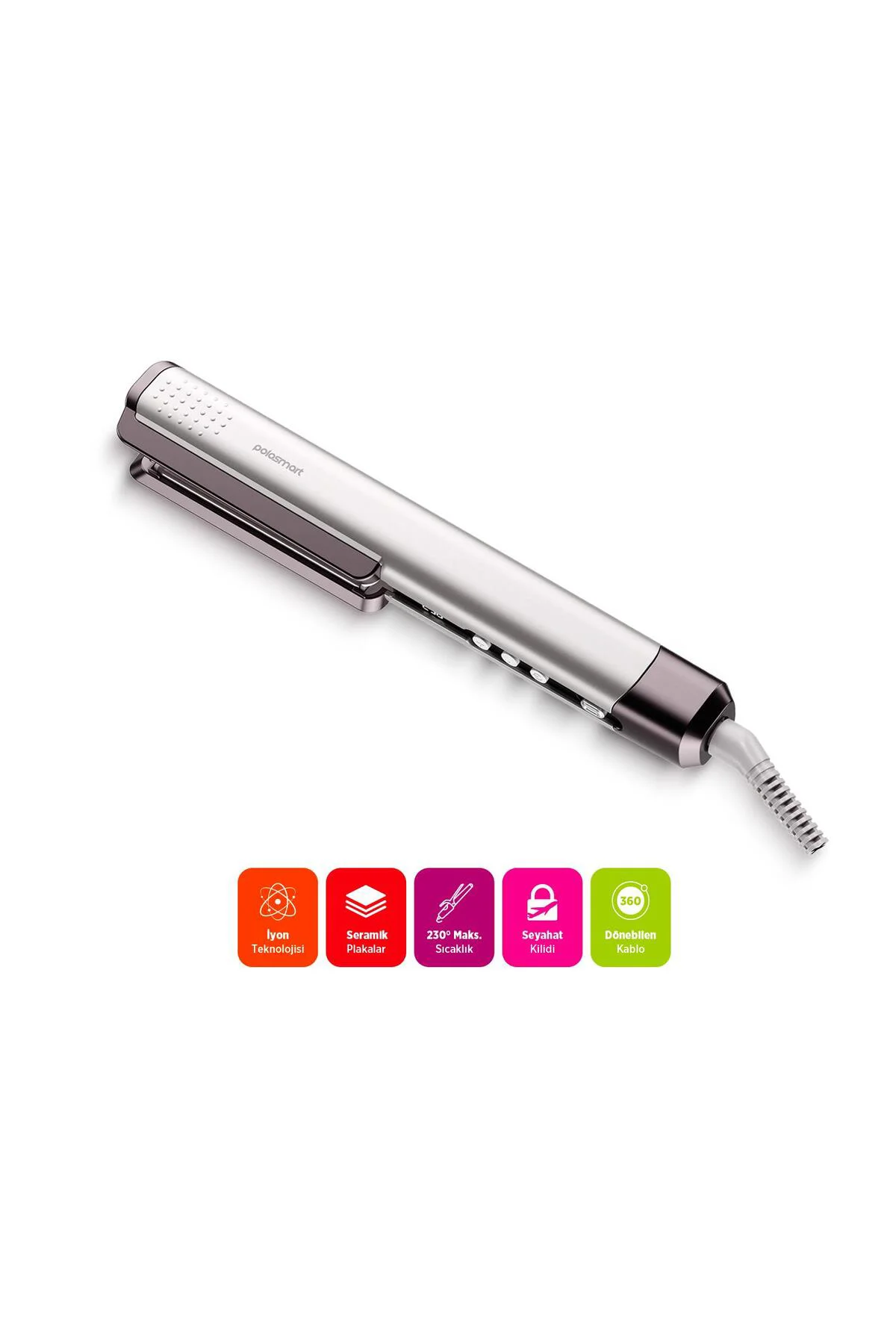 PBS812 Kablolu 13 Kademeli Seramik Kaplamalı 63W Saç Düzleştirici