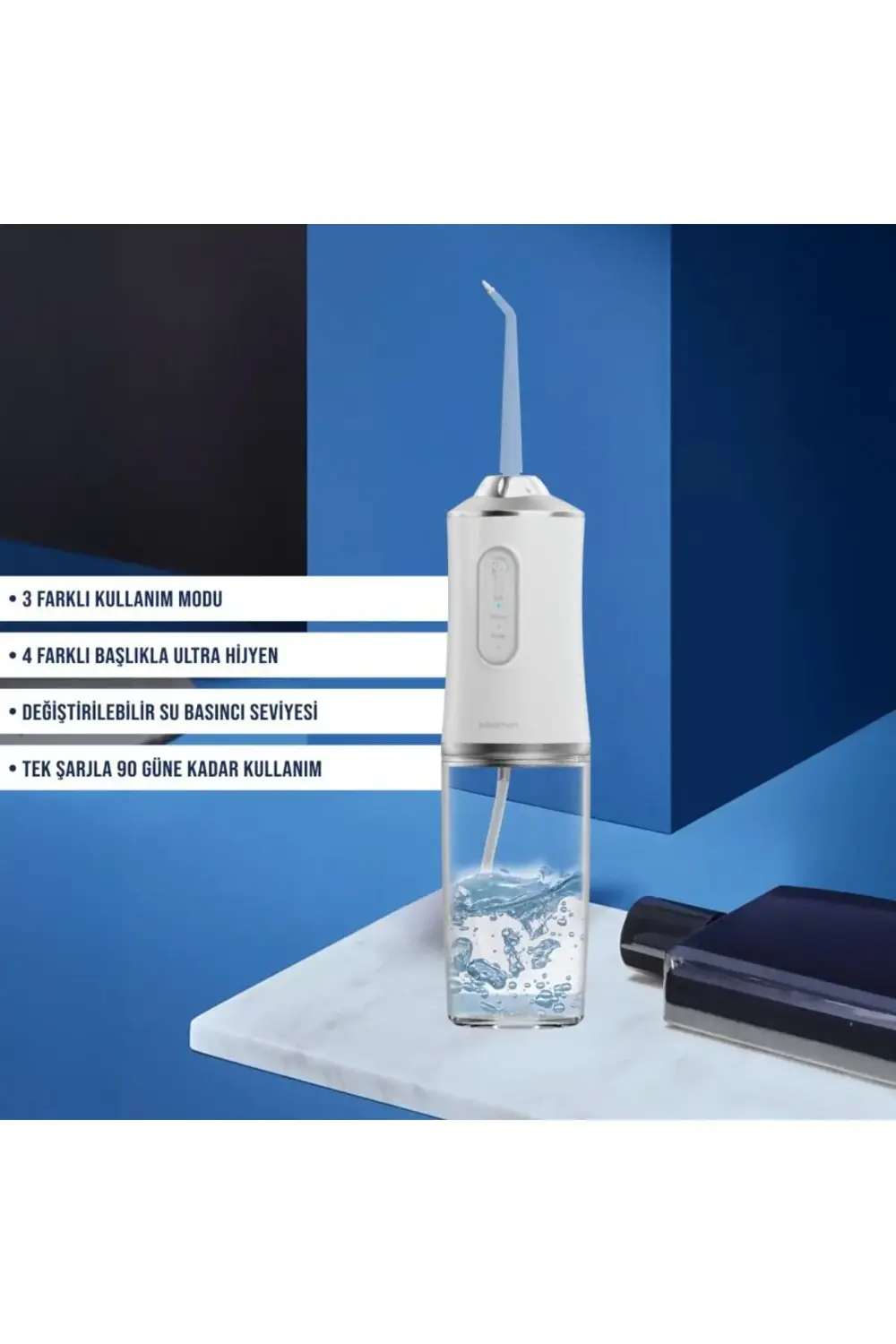 PBS905 Şarj Edilebilir Ağız Duşu – Derinlemesine Diş Temizliği