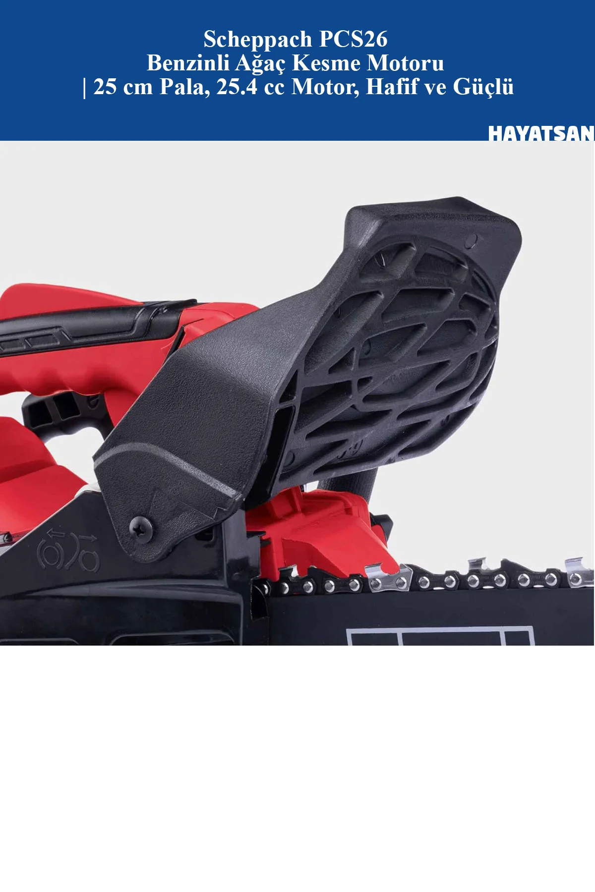 PCS26 Benzinli Ağaç Kesme Motoru | 25 cm Pala, 25.4 cc Motor, Hafif ve Güçlü PCS26 Benzinli Ağaç Kesme Motoru | 25 cm Pala, 25.4 cc Motor, Hafif ve Güçlü