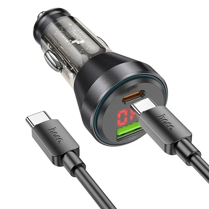 PD 48W Araç Şarj Cihazı | USB + Type-C Hızlı Şarj Aleti ve Type-C Kablo