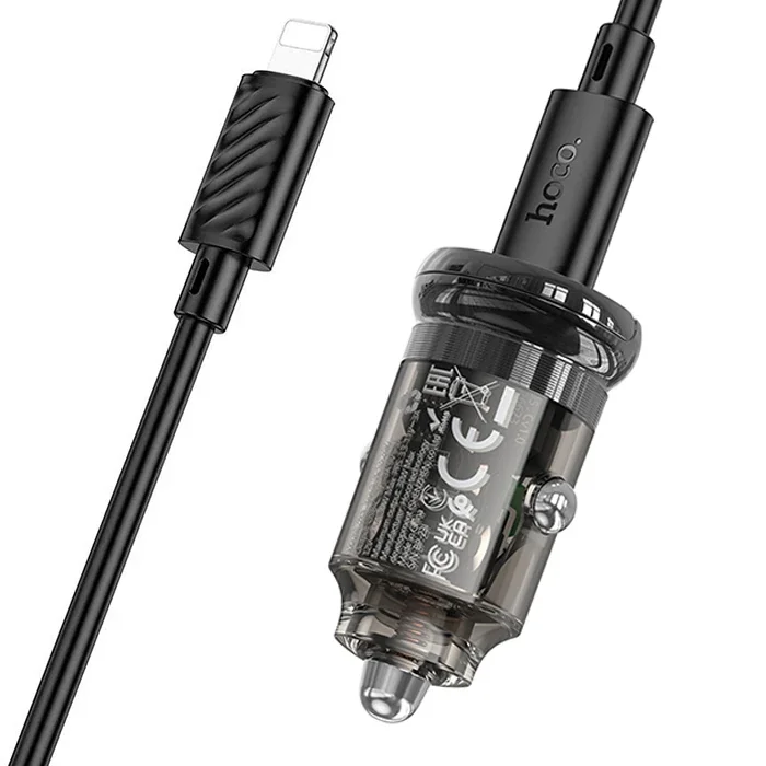PD30W Type-C Araç Şarj Aleti + Lightning Kablo - Hızlı Araç Şarj Cihazı