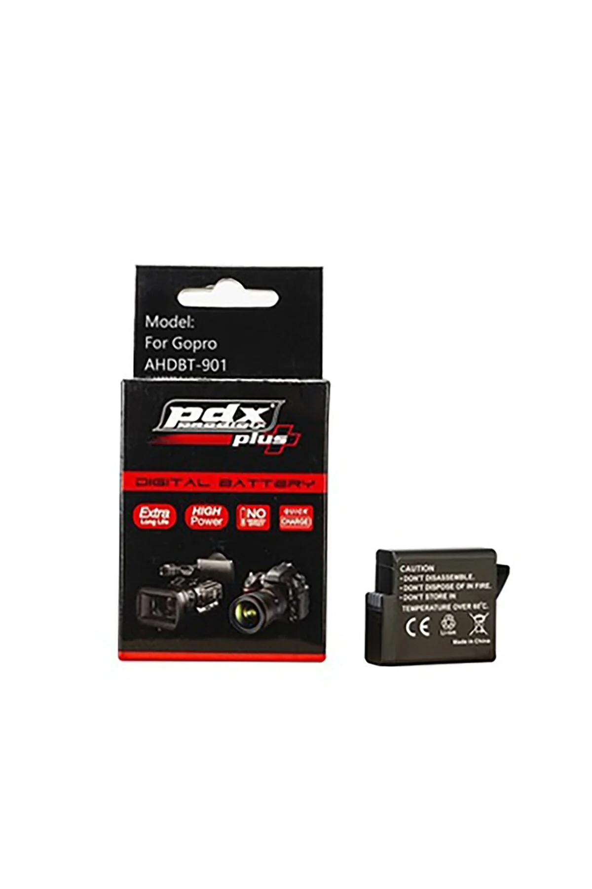 PDX AHDBT-901 Gopro Hero 9 10 11 12 Batarya