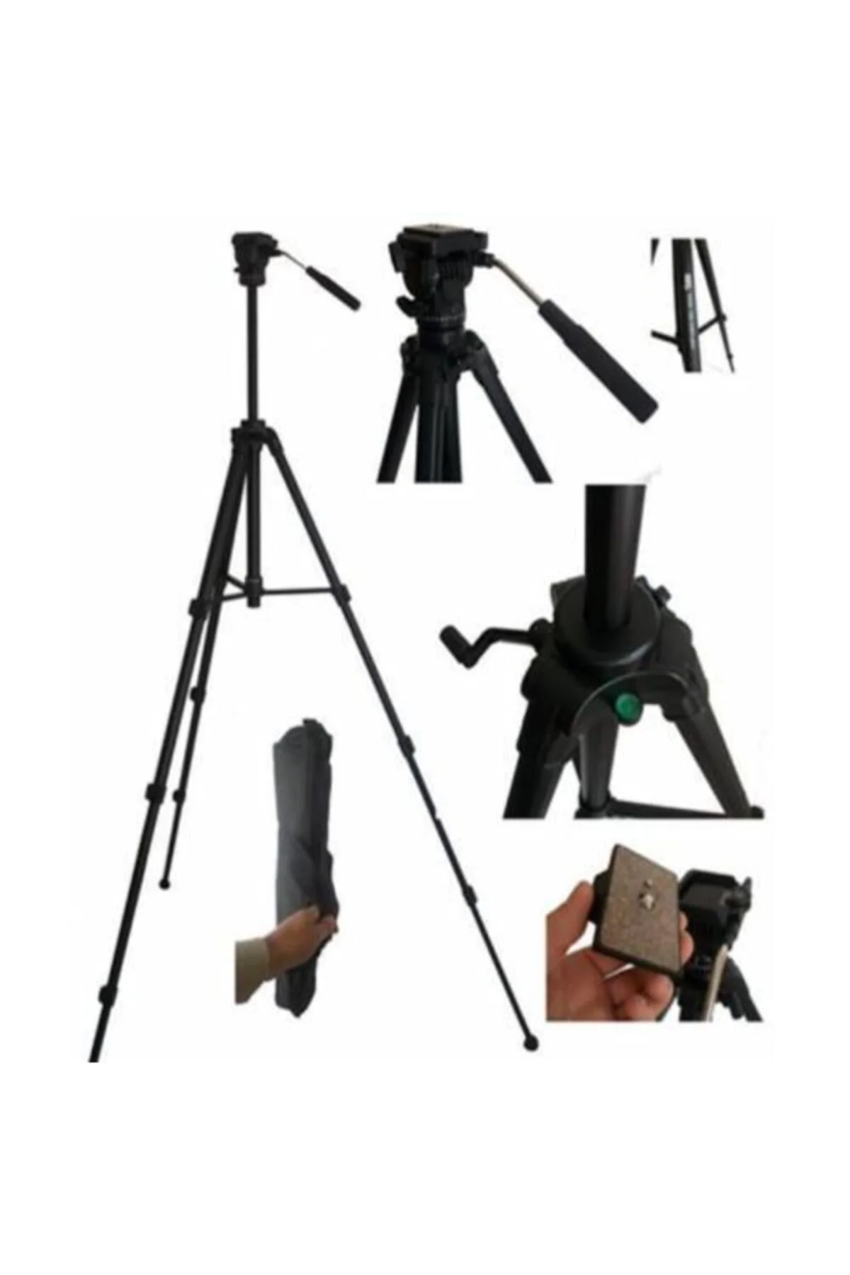 Pdx Marka 701 Pro Plus Tripod Profesyonel Fotoğraf Video Çekimi M