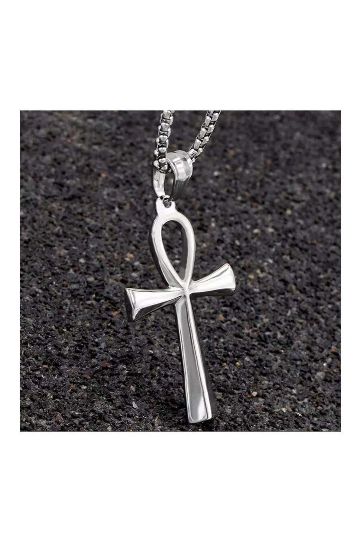 Peace Cross Zincirli Kolye